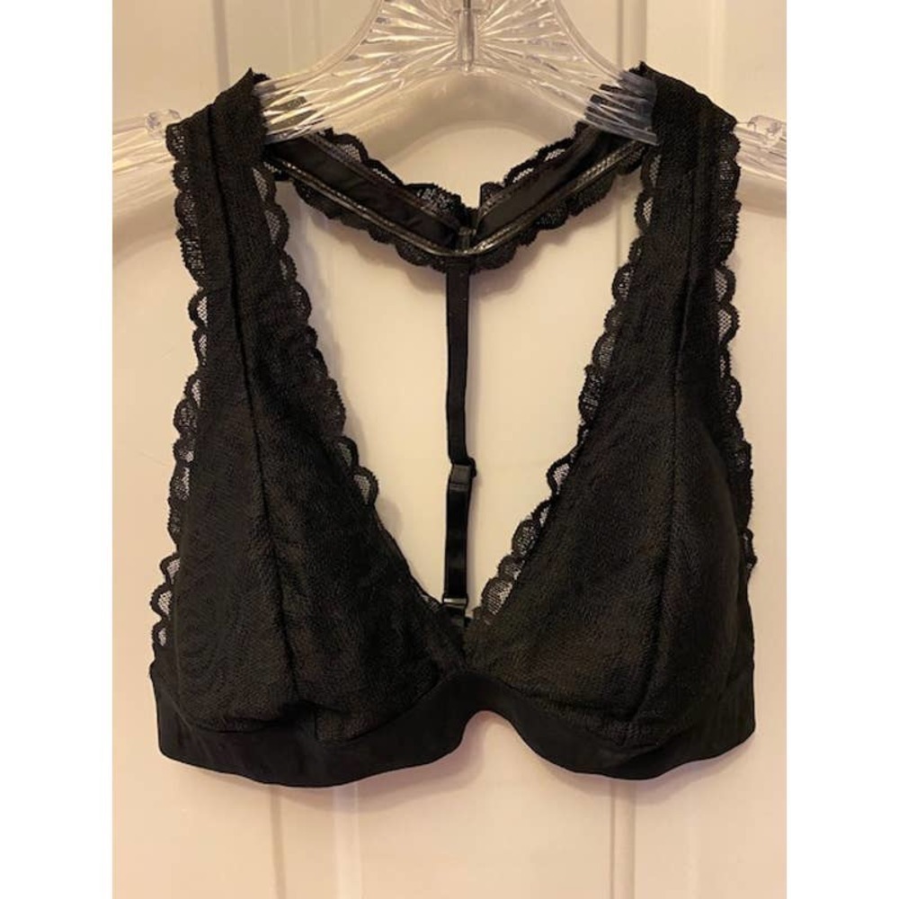 Victoria's Secret Bralette Nude Medium Black